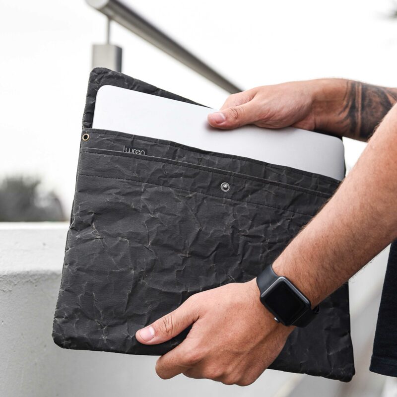 Wren Black Laptop Sleeve